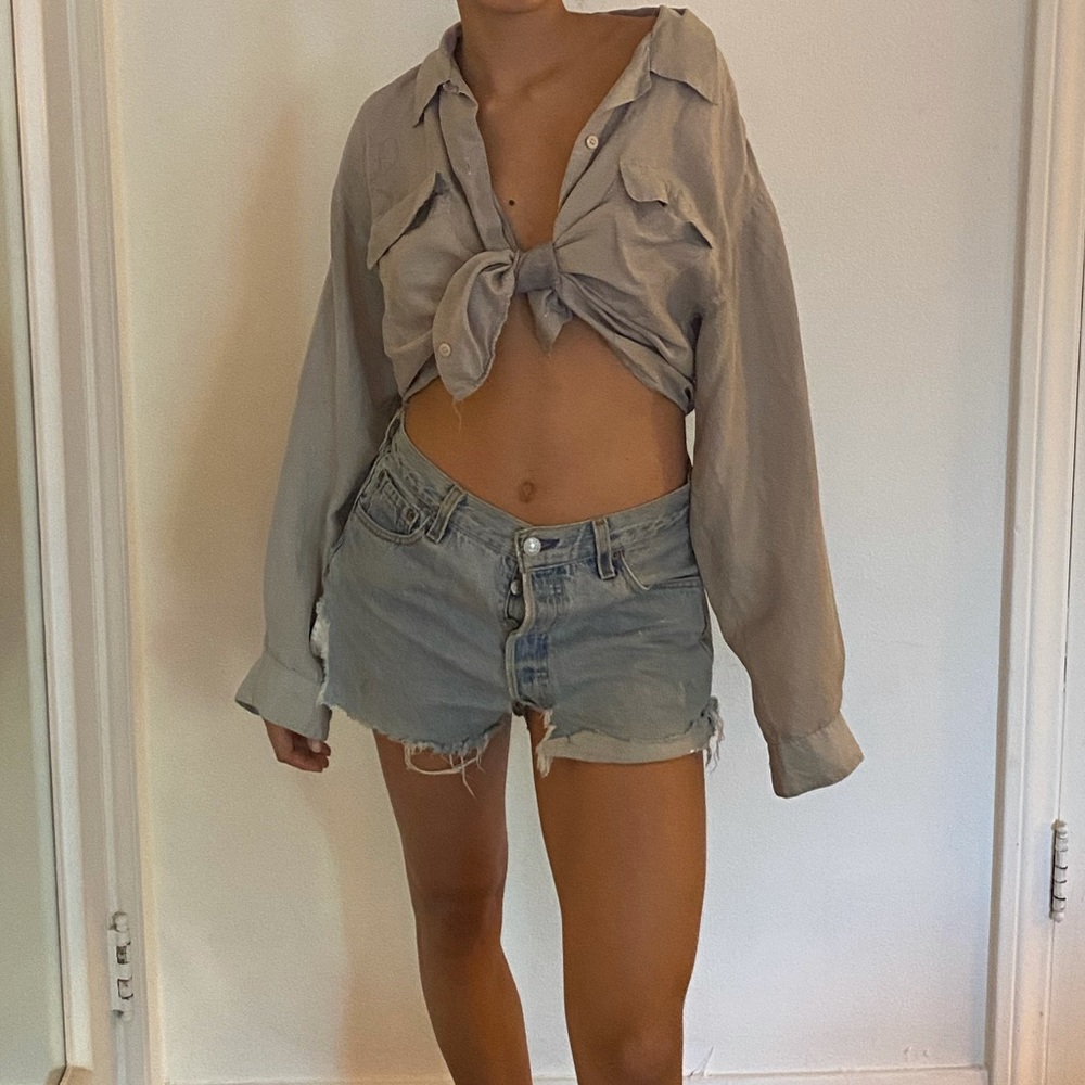 Gray blouse